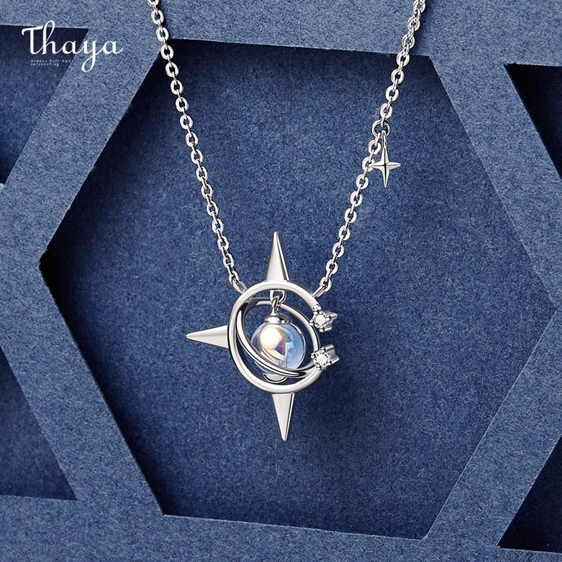 Thaya Original Design Brand Vintage Accessories Necklace 45cm Plated Pendant necklace Crystal For Women Female Fine Jewelry Gift