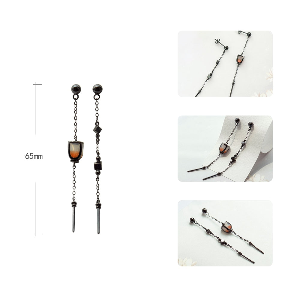 Thaya Vintage Pendant Earrings Pearl Lantern Drop Earrings Handmade S925 Sterling Silver Women Earring Studs Female Fine Jewelry