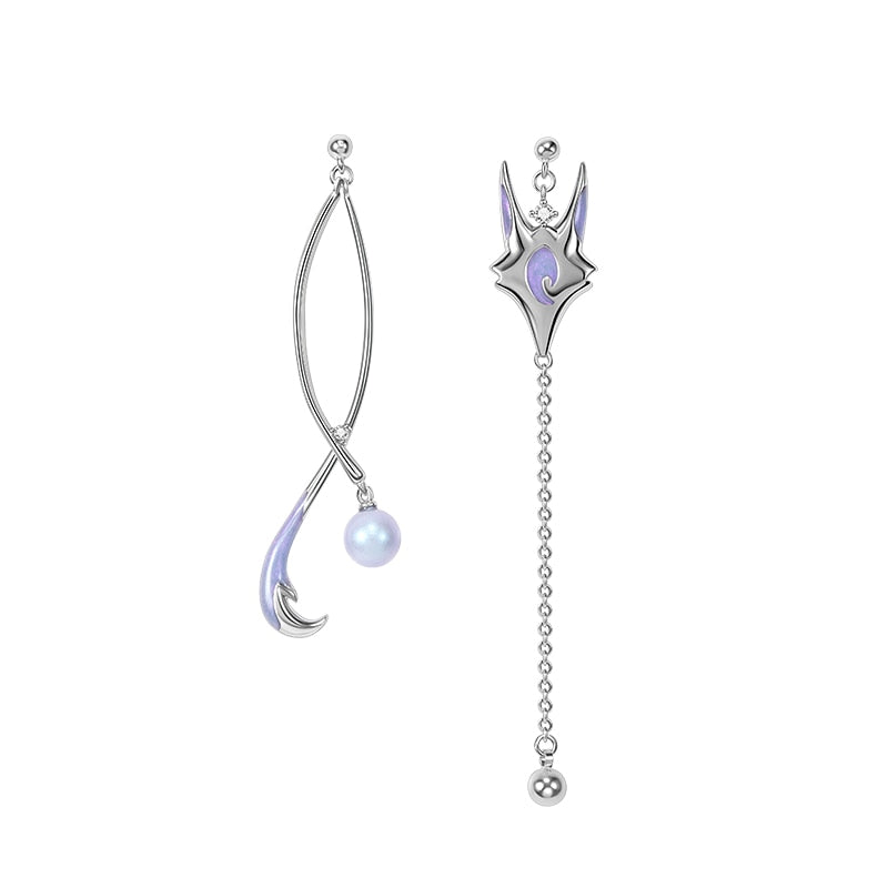 Thaya Elegant Party Moon Earring Original Design 925 Silver Needle For Women Earring Dangle Classic Tassel Romantic Fine Jewelry