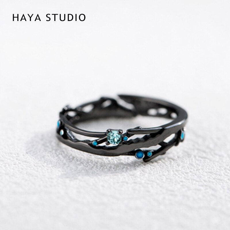 Thaya Real S925 Silver Couple Rings Original Design Rings For Women Men Resizable Symbol Rings Wedding Engagement Fine Jewelry