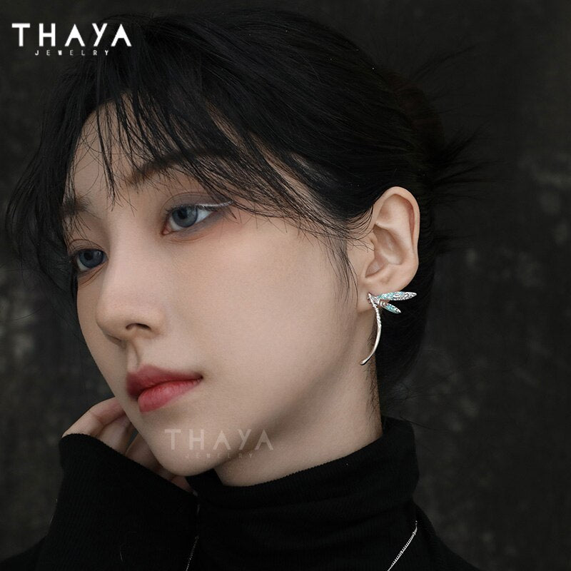 Thaya Silver Plated Women Earrings Original Design Dangle Earrings Animals Earring For Women Party Fine Jewelry Birthday Gift