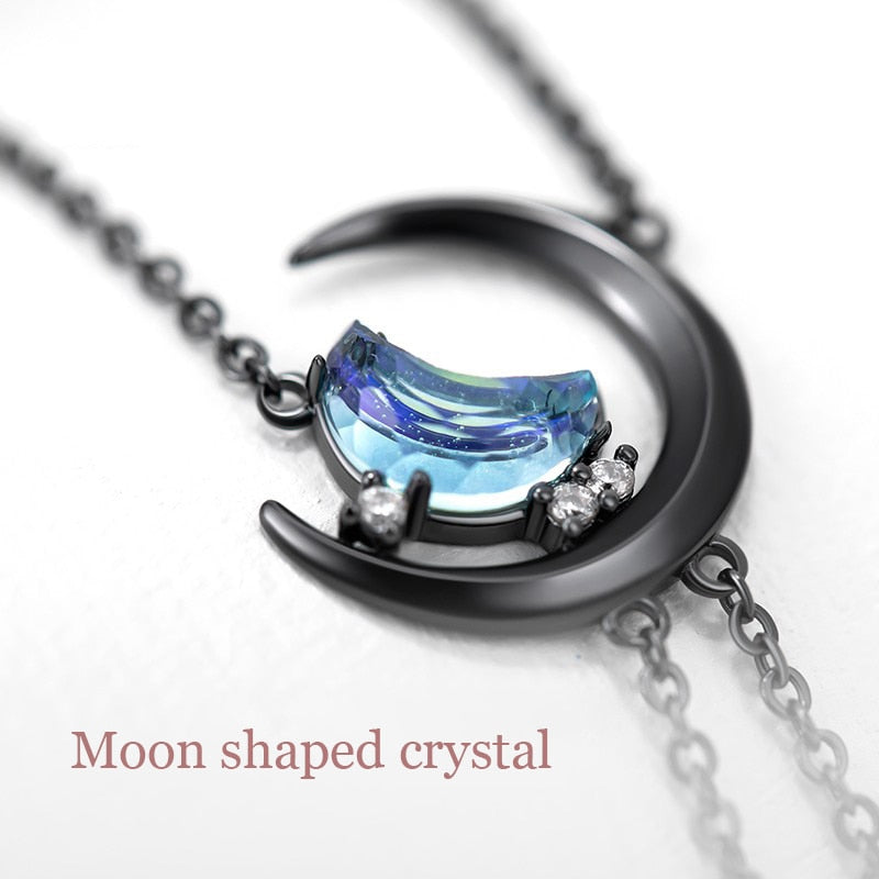 Thaya Stars And Moon Design Trendy Necklaces Original Design Vintage Women Necklace Fashion Necklace For Women Crystal Jewelry