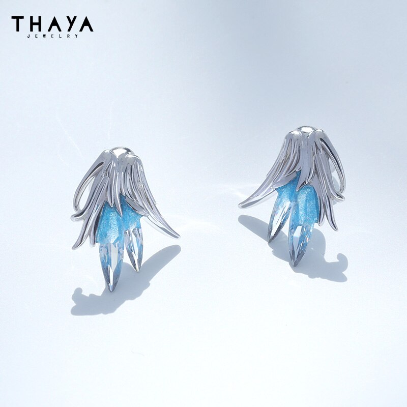 Thaya S925 Silver Needle Elegant Women Earrings Original Design Stud Earring Fashion Dangle Earring For Women Party Fine Jewelry