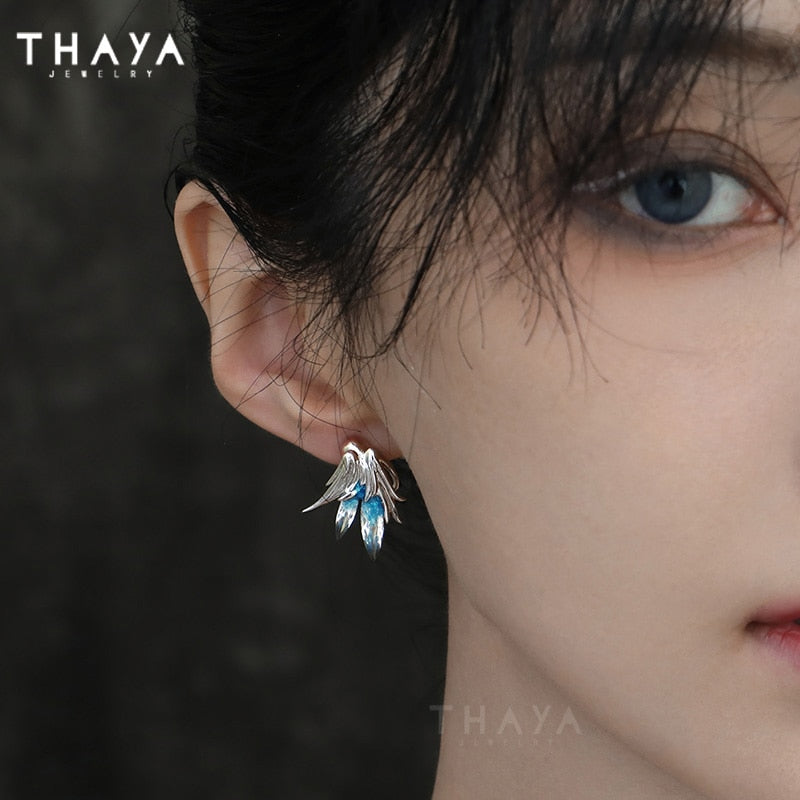 Thaya S925 Silver Needle Elegant Women Earrings Original Design Stud Earring Fashion Dangle Earring For Women Party Fine Jewelry