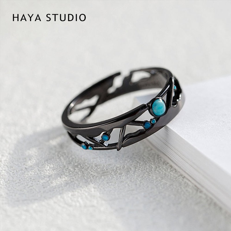 Thaya Real S925 Silver Couple Rings Original Design Rings For Women Men Resizable Symbol Rings Wedding Engagement Fine Jewelry