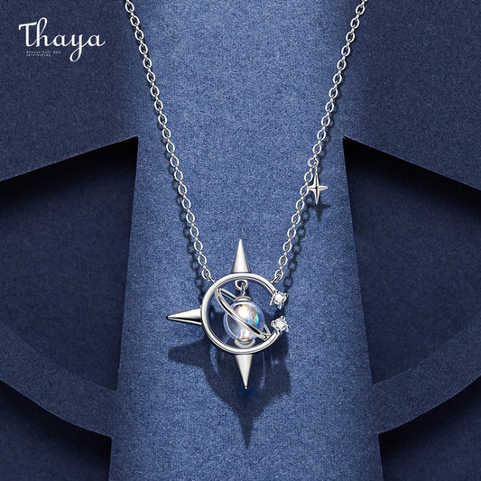 Thaya Original Design Brand Vintage Accessories Necklace 45cm Plated Pendant necklace Crystal For Women Female Fine Jewelry Gift