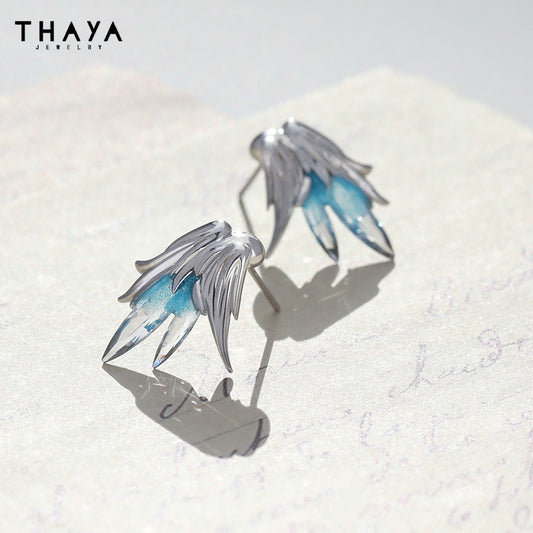 Thaya S925 Silver Needle Elegant Women Earrings Original Design Stud Earring Fashion Dangle Earring For Women Party Fine Jewelry