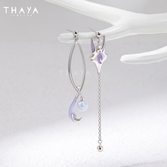 Thaya Original Design Fox Animals Women Earrings 2022 New Trend Hanging Earrings For Women Silver Color Engagement Fine Jewelry